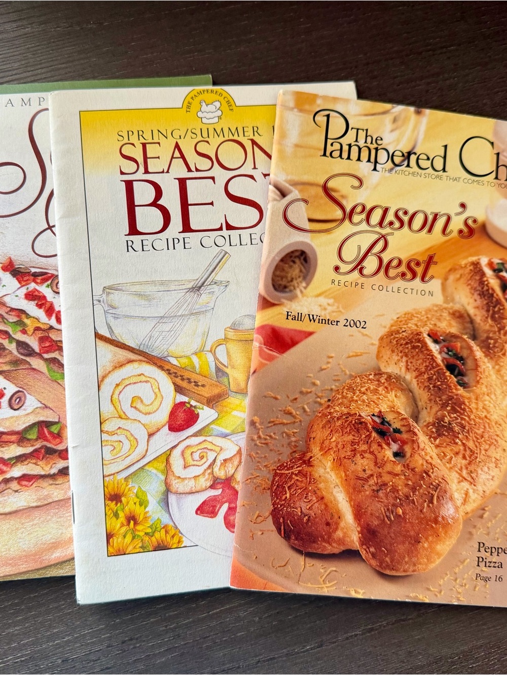 Vintage Pampered Chef Season’s Best Cookbooks Set of 3